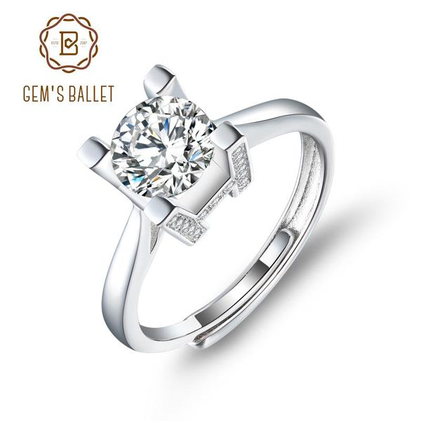 cluster rings gem's ballet 1.0ct vvs1 moissanite diamond engagement bridal tension for women 925 sterling silver open, Golden;silver
cluster rings gem's ballet 1.0ct vvs1 moissanite diamond engagement bridal tension for women 925 sterling silver open, Golden;silver