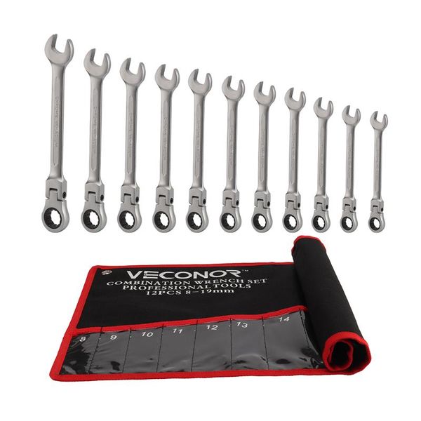 hand tools 8-19mm 12pcs ratchet wrench set flexible head ratcheting spanners of keys 72teeth with roll-up storage pouch
hand tools 8-19mm 12pcs ratchet wrench set flexible head ratcheting spanners of keys 72teeth with roll-up storage pouch