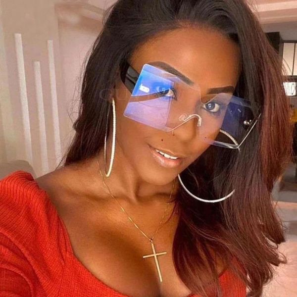 sunglasses arrival for women rimless oversized sun glasses one-piece style eyeglasses classic coated colorful eyewear, White;black
sunglasses arrival for women rimless oversized sun glasses one-piece style eyeglasses classic coated colorful eyewear, White;black