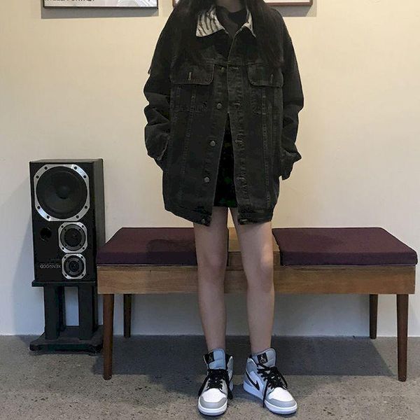 women's jackets vintage cargo denim jacket zebra collar women long-sleeved cardigan clothes autumn korean harajuku loose preppy female, Black;brown
women's jackets vintage cargo denim jacket zebra collar women long-sleeved cardigan clothes autumn korean harajuku loose preppy female, Black;brown