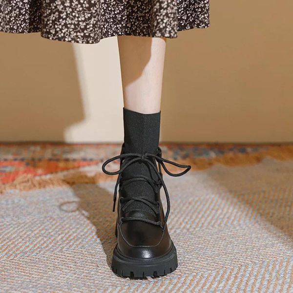 boots summer thin women's 2021 autumn inner heightening socks spring and british style single ankl, Black
boots summer thin women's 2021 autumn inner heightening socks spring and british style single ankl, Black