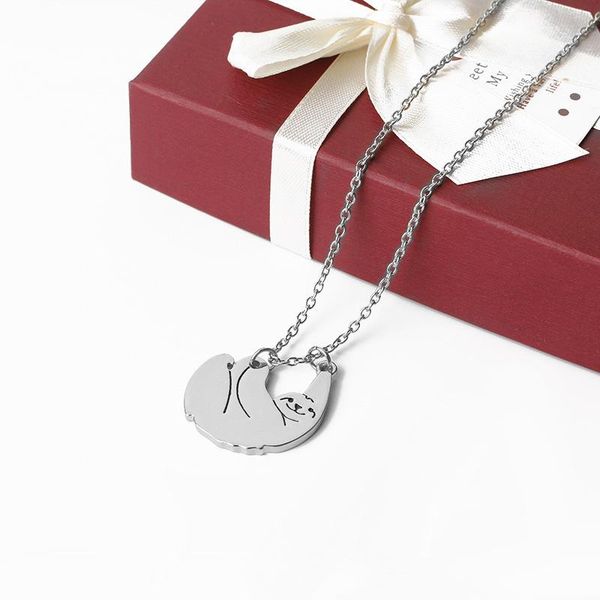 creative cute sloth gold silver color necklaces animal shape charm pendant necklace for women party jewelry
creative cute sloth gold silver color necklaces animal shape charm pendant necklace for women party jewelry