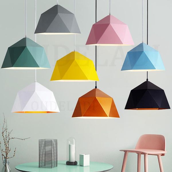 nordic wrought iron macarons pendant lights single-headed polygonal diamond e27 personalized restaurant home lighting lamps
nordic wrought iron macarons pendant lights single-headed polygonal diamond e27 personalized restaurant home lighting lamps