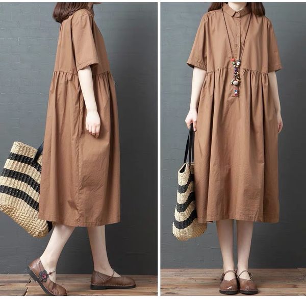 autumn korean loose solid color cotton linen round neck long sleeve s women's medium and a-line skirt, Black;gray
autumn korean loose solid color cotton linen round neck long sleeve s women's medium and a-line skirt, Black;gray