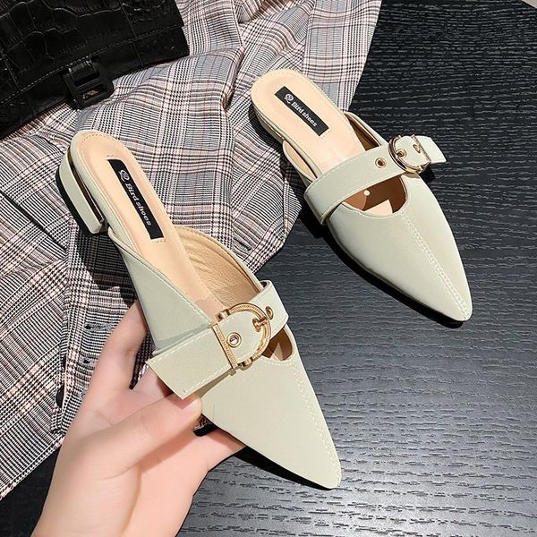 sandals 2021 summer version of ins outer wear baotou low-heeled muller slippers metal belt buckle half support female 4002, Black
sandals 2021 summer version of ins outer wear baotou low-heeled muller slippers metal belt buckle half support female 4002, Black
