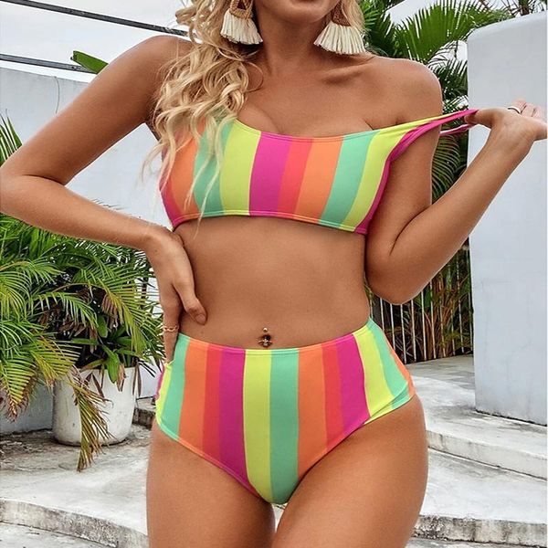 one-piece suits vitality biquini 2 pcs 2021 stripe high waist bikini set tank women swimwear beach bathing suit swimsuit
one-piece suits vitality biquini 2 pcs 2021 stripe high waist bikini set tank women swimwear beach bathing suit swimsuit