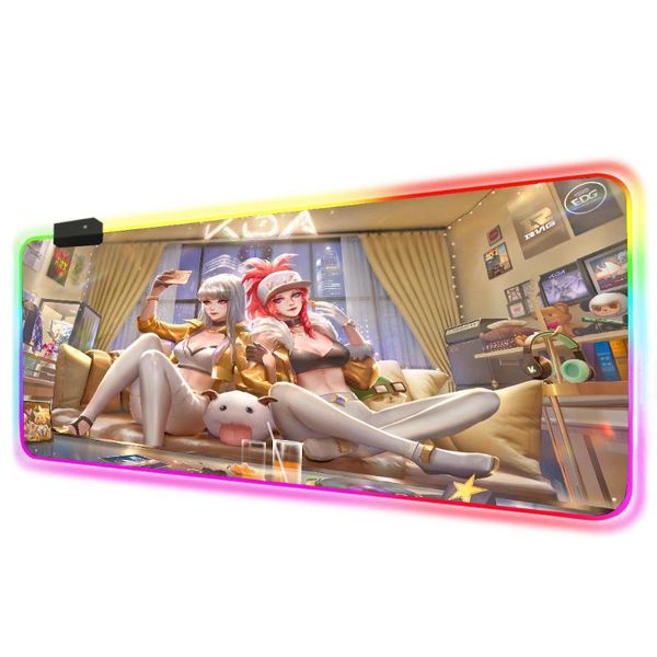 mouse pads & wrist rests anime league of legends gaming computer mousepad k/da rgb large pad gamer xxl pc desk play mat with led backlit diy
mouse pads & wrist rests anime league of legends gaming computer mousepad k/da rgb large pad gamer xxl pc desk play mat with led backlit diy
