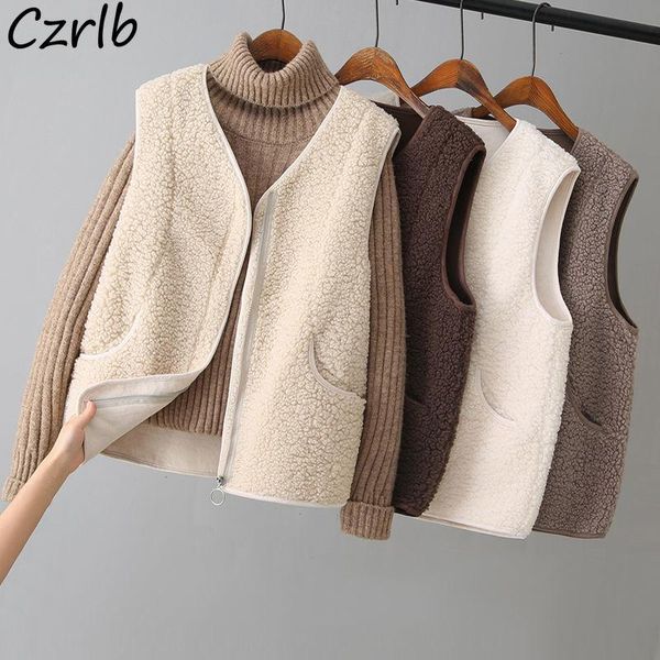 women's vests women autumn korean style outwear casual plus size zipper all-match warm loose waistcoats cute sot elegant aesthetic, Black;white
women's vests women autumn korean style outwear casual plus size zipper all-match warm loose waistcoats cute sot elegant aesthetic, Black;white
