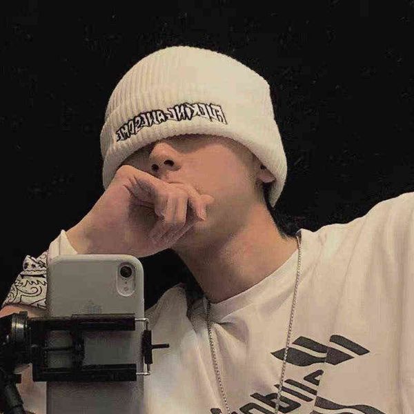 black white men's and women's general model letter sets embroidered hat cap edge autumn winter warm knitted cap hipsters y21111, Blue;gray
black white men's and women's general model letter sets embroidered hat cap edge autumn winter warm knitted cap hipsters y21111, Blue;gray