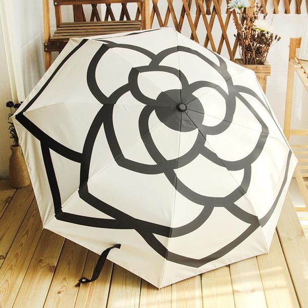 umbrellas creative three fold ultra light sunscreen double sunshade umbrella camellia rain folding parasol for women
umbrellas creative three fold ultra light sunscreen double sunshade umbrella camellia rain folding parasol for women
