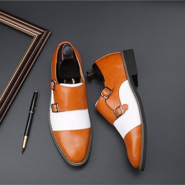 dress shoes yomior japanese style men casual pointed toe mixed colors formal leather buckle wedding loafers oxfords, Black
dress shoes yomior japanese style men casual pointed toe mixed colors formal leather buckle wedding loafers oxfords, Black