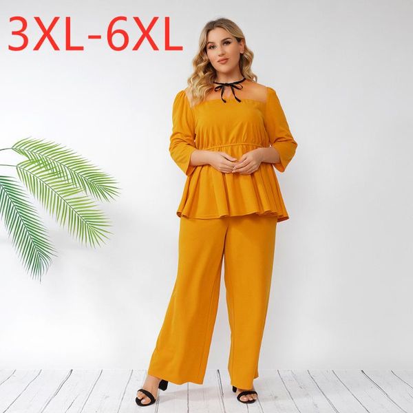 ladies spring autumn plus size women large long sleeve loose yellow pleated shirt and pants suits 3xl 4xl 5xl 6xl 7xl women's two piece, White
ladies spring autumn plus size women large long sleeve loose yellow pleated shirt and pants suits 3xl 4xl 5xl 6xl 7xl women's two piece, White