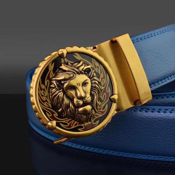 brand belt domineering lion belt men's leather automatic buckle blue young people's fashion leo trouser, Black;brown
brand belt domineering lion belt men's leather automatic buckle blue young people's fashion leo trouser, Black;brown