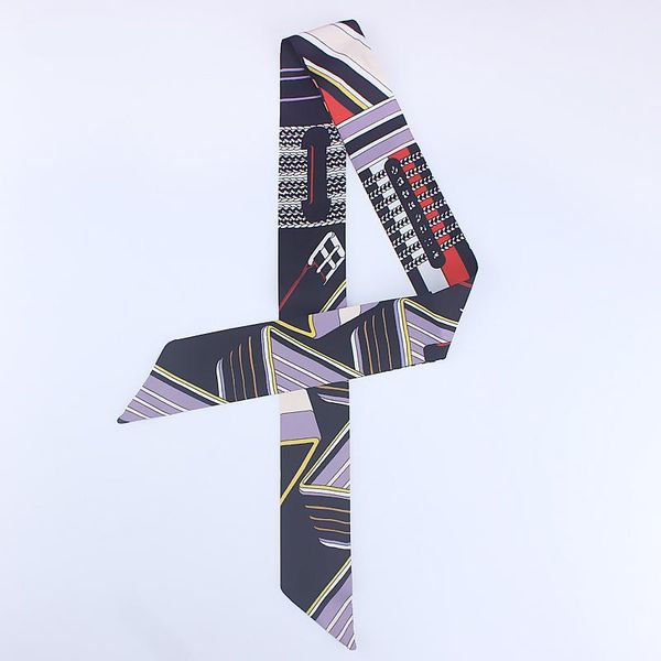 scarves designer print women neck skinny long silk bag scarf accressories hair band foulard head tie ribbon, Blue;gray
scarves designer print women neck skinny long silk bag scarf accressories hair band foulard head tie ribbon, Blue;gray