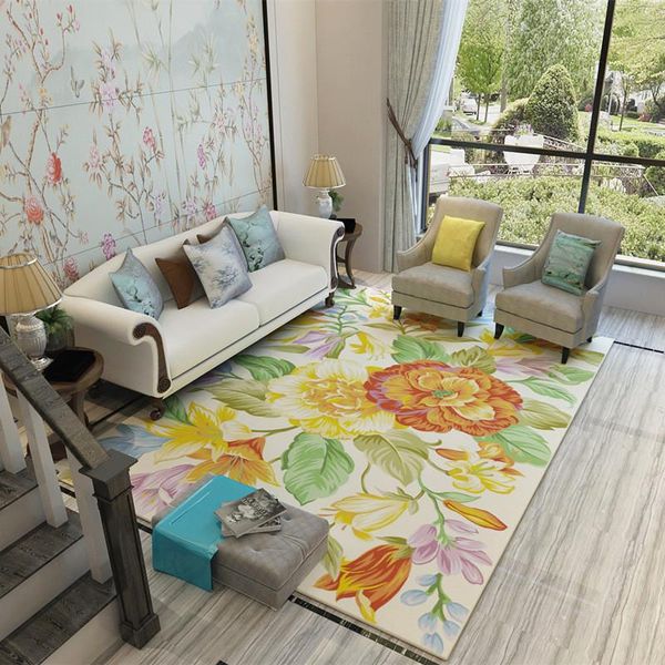 carpets american style flower for living room romantic anti-slip sofa tatami floor mat table rug
carpets american style flower for living room romantic anti-slip sofa tatami floor mat table rug