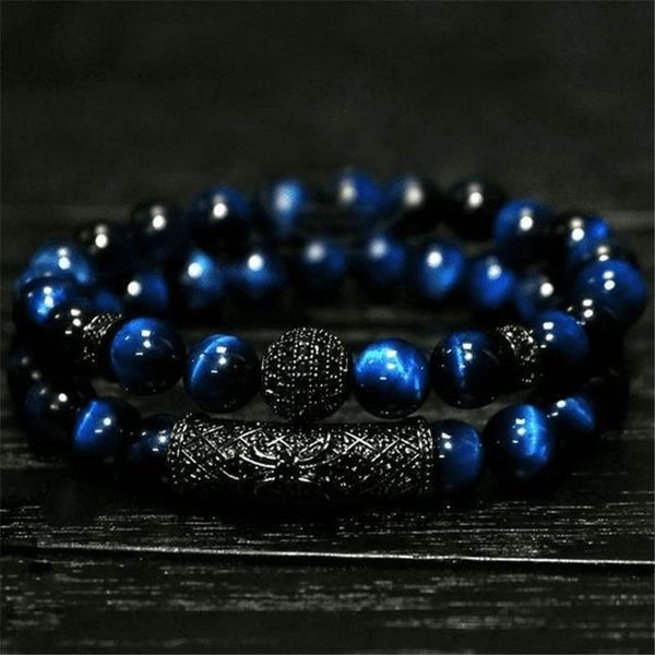 beaded, strands 2 pcs/set natural tiger eye stone bead bracelet for men jewelry gift, Black
beaded, strands 2 pcs/set natural tiger eye stone bead bracelet for men jewelry gift, Black