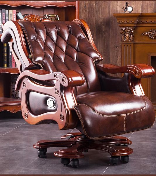 living room furniture president solid wood big class chair office computer can lie down cowhide massage boss chair.
living room furniture president solid wood big class chair office computer can lie down cowhide massage boss chair.
