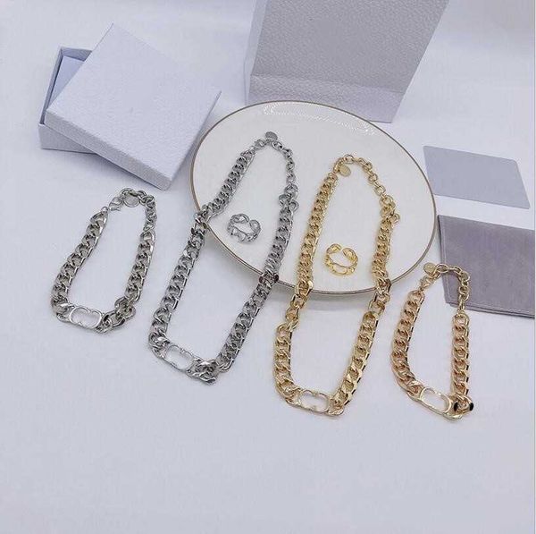 korean fashion retro letter necklace temperament ring bracelet personality thick clavicle chain fast delivery, Silver
korean fashion retro letter necklace temperament ring bracelet personality thick clavicle chain fast delivery, Silver