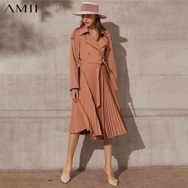 amii minimalism spring women trench coat causal solid pleated double breasted belt women's windbreaker female 12170009 210825, Tan;black
amii minimalism spring women trench coat causal solid pleated double breasted belt women's windbreaker female 12170009 210825, Tan;black