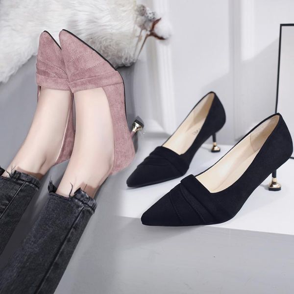 dress shoes 2021 thin heels high heel pointed black stiletto comfortable wild with work female cats quality
dress shoes 2021 thin heels high heel pointed black stiletto comfortable wild with work female cats quality