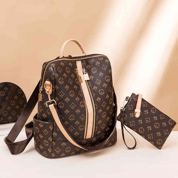 handbag backpack classic print backpack pocket purse two piece set, Black;red
handbag backpack classic print backpack pocket purse two piece set, Black;red