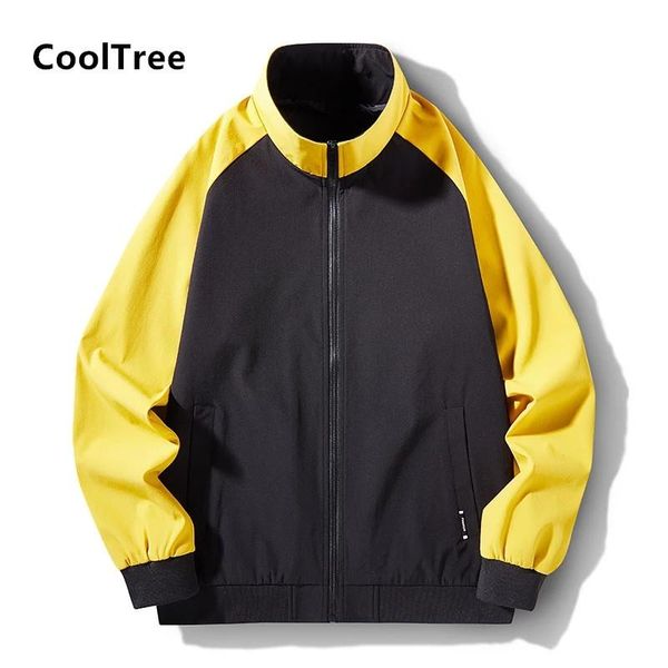 men's jackets cooltree men casual jacket spring autumn patchwork stand collar thin bomber coats male slim fit zipper outerwear streetwe, Black;brown
men's jackets cooltree men casual jacket spring autumn patchwork stand collar thin bomber coats male slim fit zipper outerwear streetwe, Black;brown