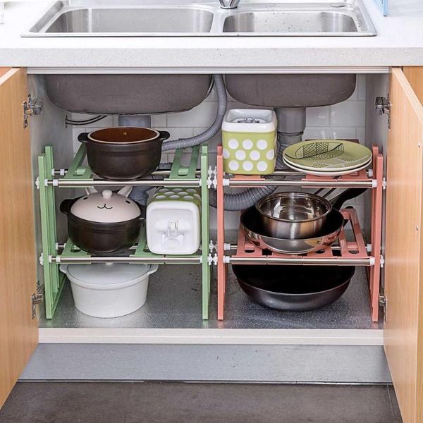 kitchen storage & organization otherhouse extendible rack under sink shelf cooker pot pan holder cabinet organizer
kitchen storage & organization otherhouse extendible rack under sink shelf cooker pot pan holder cabinet organizer