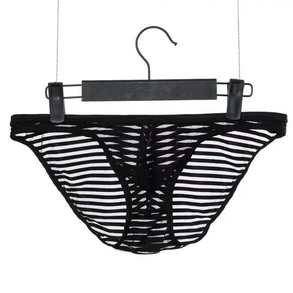 underpants 3 pieces of genuine men's mesh triangle striped underwear low-waist exotic suit luxury design, Black;white
underpants 3 pieces of genuine men's mesh triangle striped underwear low-waist exotic suit luxury design, Black;white
