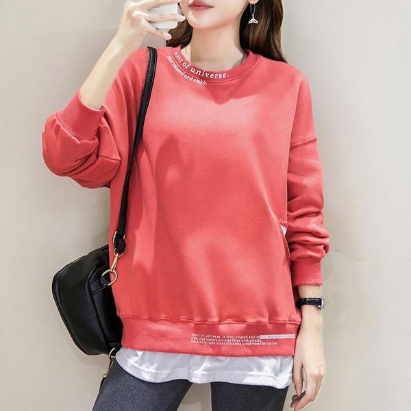 women's hoodies & sweatshirts 2021 autumn winter large size fake two-piece stitching sweatshirt women loose pullover long sleeve letter, Black
women's hoodies & sweatshirts 2021 autumn winter large size fake two-piece stitching sweatshirt women loose pullover long sleeve letter, Black