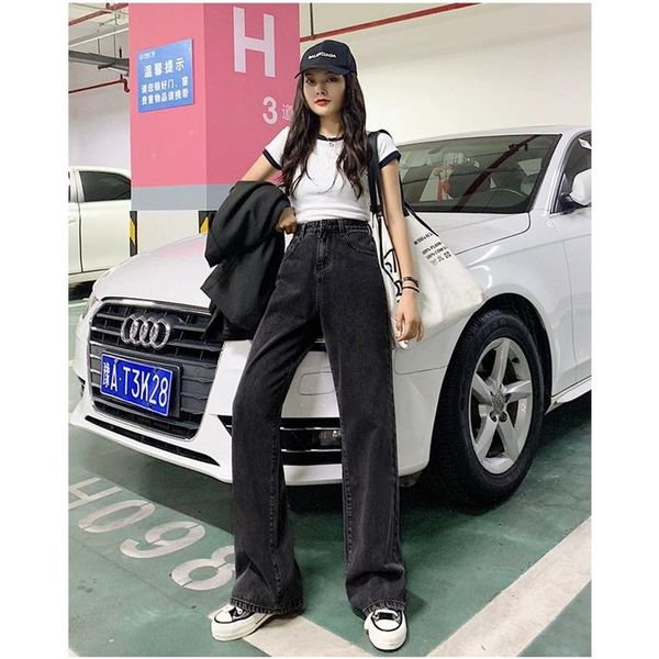 women's jeans autumn ladies pants casual loose vrouwen hoge taille lange stijl wijde pijpen vrouwelijke broek denim, Blue
women's jeans autumn ladies pants casual loose vrouwen hoge taille lange stijl wijde pijpen vrouwelijke broek denim, Blue