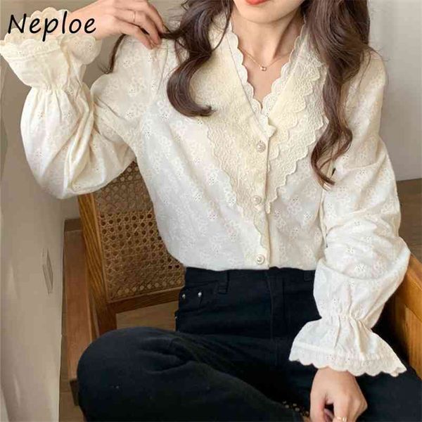elegant lace hook flower solid blouse women pullover flare long sleeve work style blusas spring loose shirt femme 210422, White
elegant lace hook flower solid blouse women pullover flare long sleeve work style blusas spring loose shirt femme 210422, White