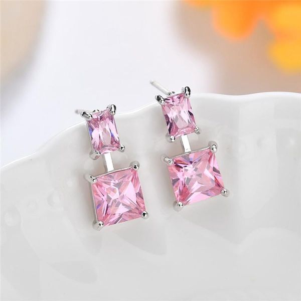 stud idestiny gemotric design earrings with zircon for gril fashion pink cz stone earings bijoux jewelery christmas gift, Golden;silver
stud idestiny gemotric design earrings with zircon for gril fashion pink cz stone earings bijoux jewelery christmas gift, Golden;silver