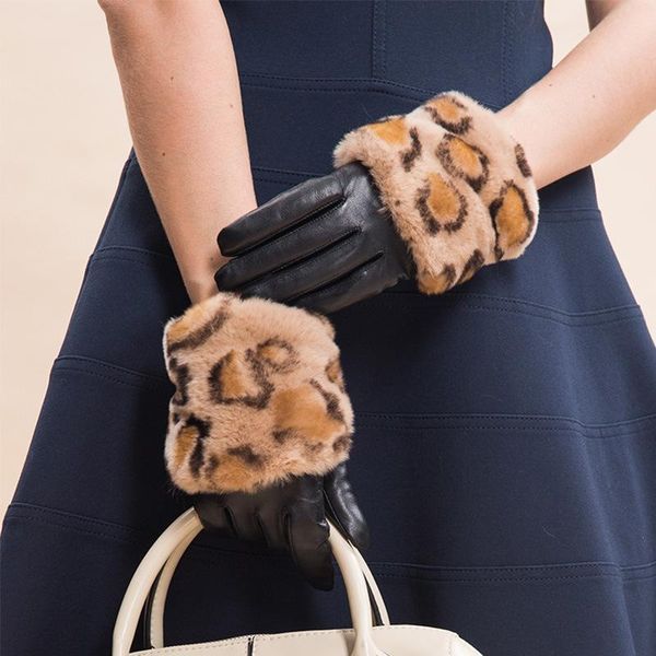 five fingers gloves women' fur leopard real sheepskin leather winter warm woman soft female mittens s2408, Blue;gray
five fingers gloves women' fur leopard real sheepskin leather winter warm woman soft female mittens s2408, Blue;gray