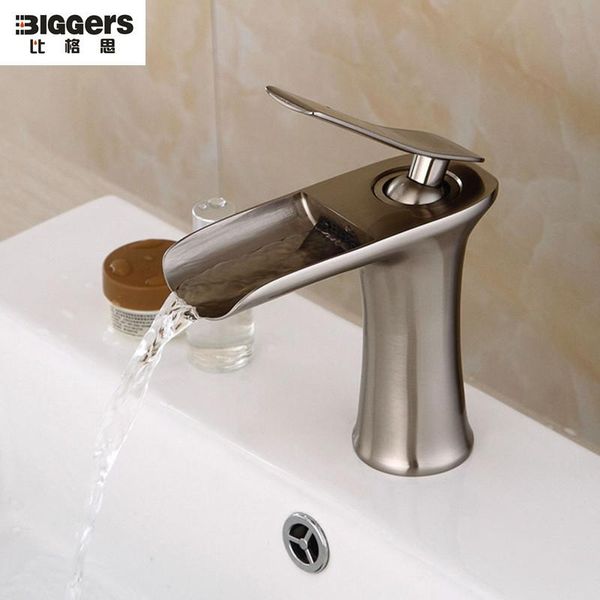 bathroom sink faucets biggers brush nickle finish water fall basin faucet brass single handle cold mixer taps
bathroom sink faucets biggers brush nickle finish water fall basin faucet brass single handle cold mixer taps