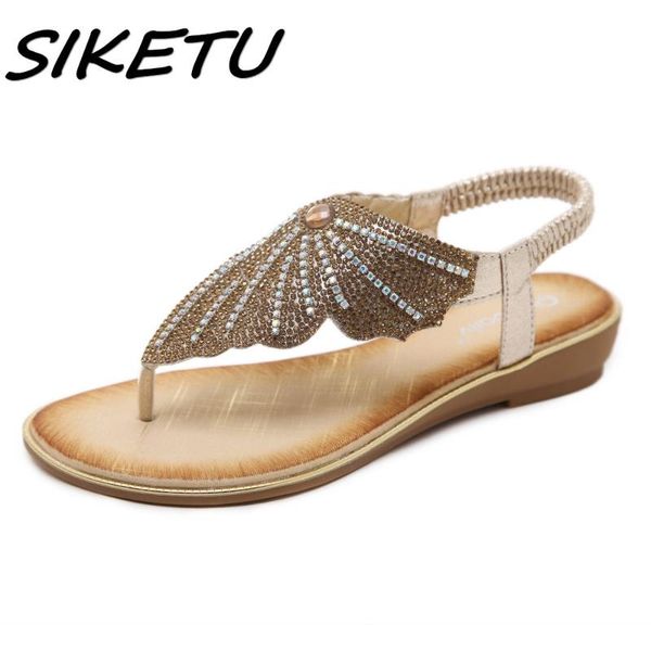 women sandals summer 2021 gladiator shoes woman bohemia flat wedge casual flip-flop beach 35-42, Black
women sandals summer 2021 gladiator shoes woman bohemia flat wedge casual flip-flop beach 35-42, Black