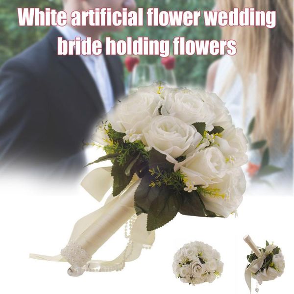 wedding holding flowers bride bouquet with rhinestone ribbon handmade flower drsa889 decorative & wreaths
wedding holding flowers bride bouquet with rhinestone ribbon handmade flower drsa889 decorative & wreaths