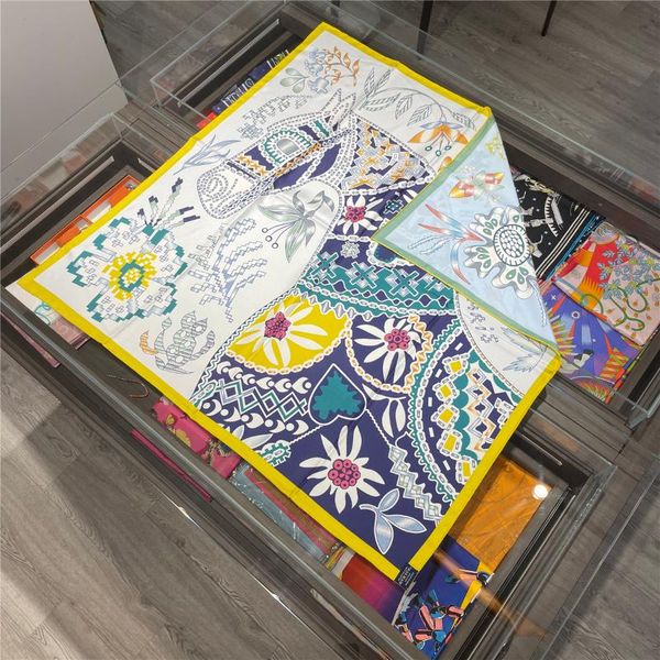 scarves 90cm double sided print natural 100% silk scarf design mosaic horse brand square women shawl hand rolled edges hijab, Blue;gray
scarves 90cm double sided print natural 100% silk scarf design mosaic horse brand square women shawl hand rolled edges hijab, Blue;gray