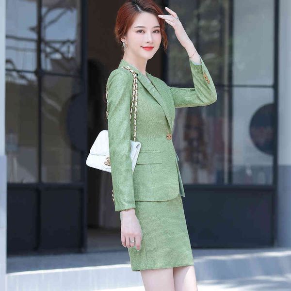 dress 2021 elegant skirt ladies formal pink apricot blue long plaid blazer set of two pieces, White
dress 2021 elegant skirt ladies formal pink apricot blue long plaid blazer set of two pieces, White