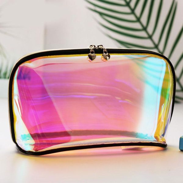 cosmetic bags & cases product tpu laser transparent storage double zipper makeup bag for female travel waterproof portable toiletry
cosmetic bags & cases product tpu laser transparent storage double zipper makeup bag for female travel waterproof portable toiletry