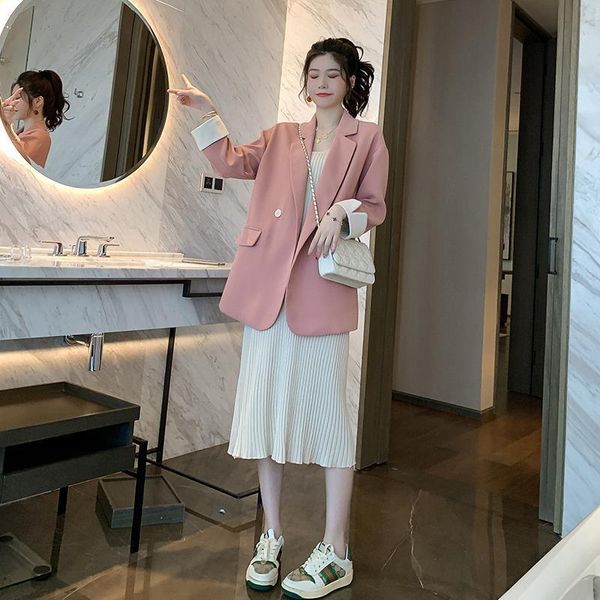 bella philosophy wonder spring blazer casual korean jacket women work office button feminino plus size 's suits & blazers women's, White;black
bella philosophy wonder spring blazer casual korean jacket women work office button feminino plus size 's suits & blazers women's, White;black