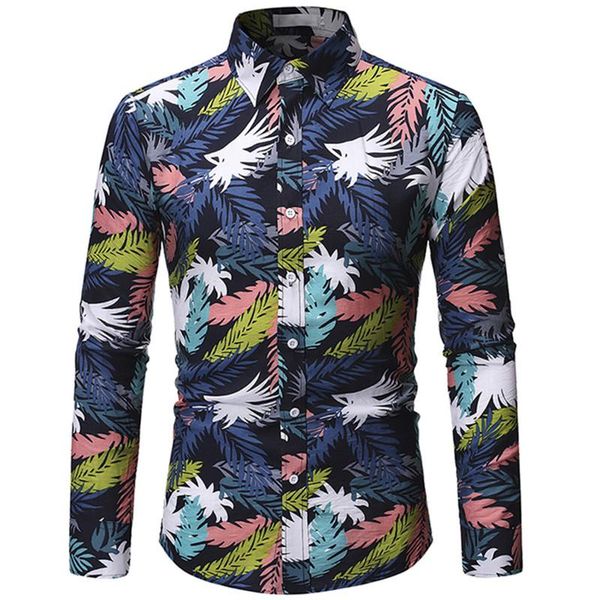 spring and autumn fashion men's casual boutique long sleeve beach flower slim fit shirt shirts, White;black
spring and autumn fashion men's casual boutique long sleeve beach flower slim fit shirt shirts, White;black