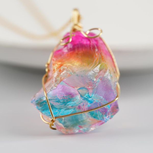 necklace pendant male or female rainbow stone natural crystal rock gold plated quartz jewelry birthday gifts necklaces, Silver
necklace pendant male or female rainbow stone natural crystal rock gold plated quartz jewelry birthday gifts necklaces, Silver