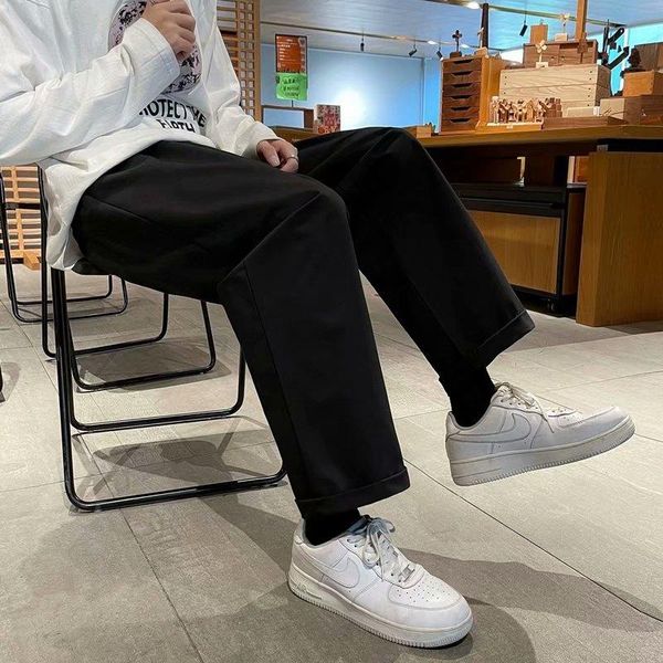 men's pants jogging sweatpants 2021 spring street solid color wild fashion summer men, Black
men's pants jogging sweatpants 2021 spring street solid color wild fashion summer men, Black