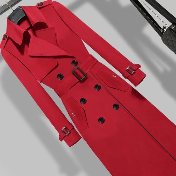 women's wool & blends jacket women coat autumn trench over the knee most british style casual plus size veste manteau femme, Black
women's wool & blends jacket women coat autumn trench over the knee most british style casual plus size veste manteau femme, Black