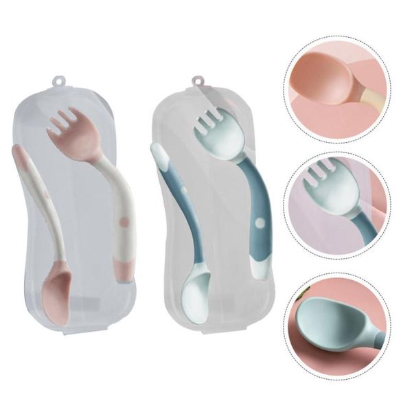 cups, dishes & utensils 2 sets kids eating practice tableware flexible bendable baby fork spoon (boxed)
cups, dishes & utensils 2 sets kids eating practice tableware flexible bendable baby fork spoon (boxed)