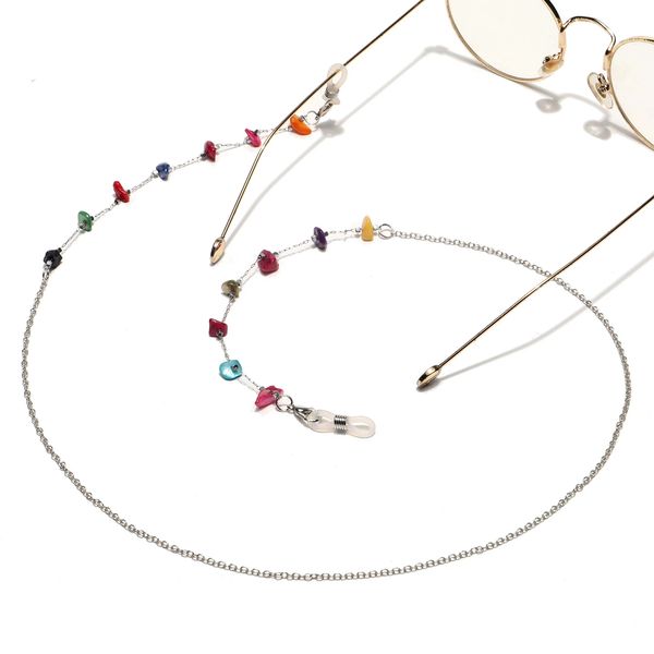 fashion irregular stone bead glasses chains reading glasses cord holder neck strap rope for eyewear face mask accessories
fashion irregular stone bead glasses chains reading glasses cord holder neck strap rope for eyewear face mask accessories