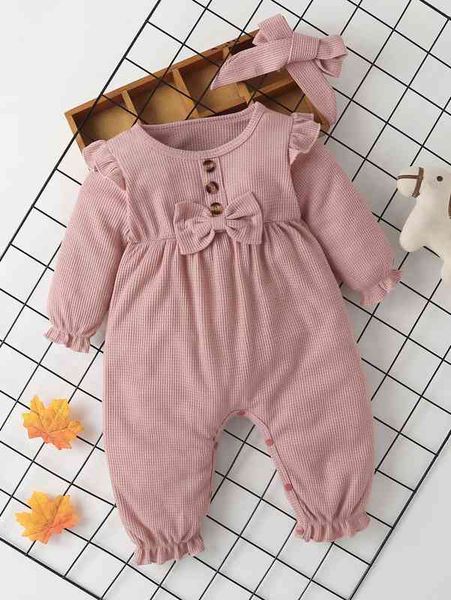 baby bow front half button jumpsuit & headband she, Blue
baby bow front half button jumpsuit & headband she, Blue