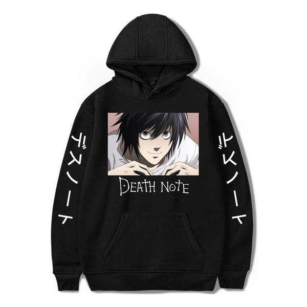men's hoodies & sweatshirts anime death note hoodie kawaii harajuku y2k streetwear sweatshirt undefined kpop coat boy and girl oversize, Black
men's hoodies & sweatshirts anime death note hoodie kawaii harajuku y2k streetwear sweatshirt undefined kpop coat boy and girl oversize, Black