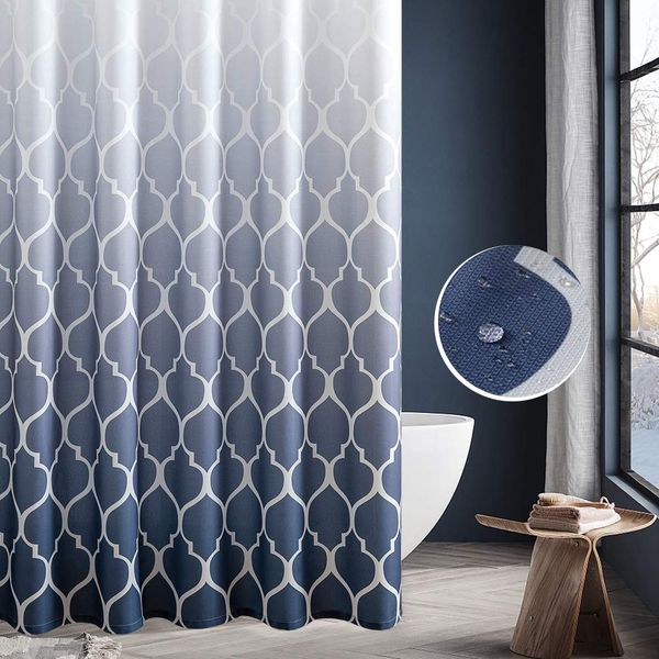 waterproof shower curtain for bathroom quatrefoi pattern 1 panel 70 inch by 72 inch navy blue ombre
waterproof shower curtain for bathroom quatrefoi pattern 1 panel 70 inch by 72 inch navy blue ombre
