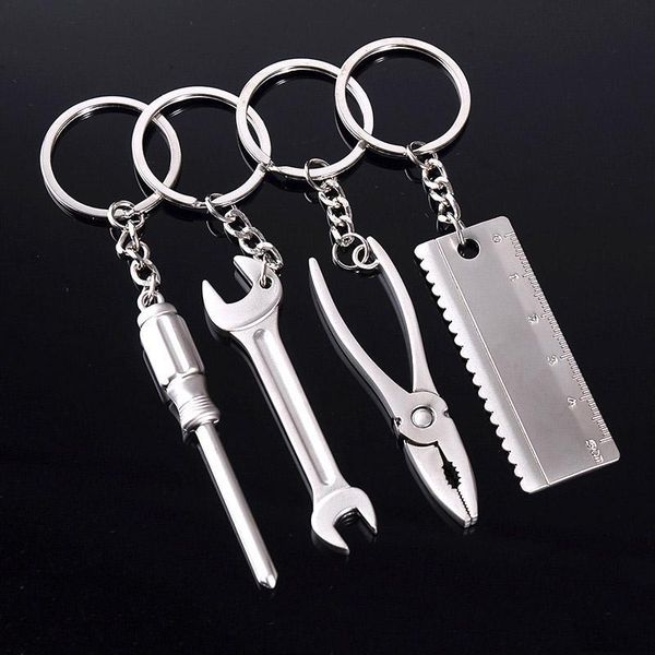 keychains mini tool keychain spanner hammer saw axe pliers drill keyring key ring metal chains pendant collection child gift, Silver
keychains mini tool keychain spanner hammer saw axe pliers drill keyring key ring metal chains pendant collection child gift, Silver